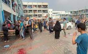 شهداء في قصف مدرسة تؤوي نازحين في خان يونس