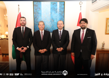 الوديان يبحث سبل التعاون المشتركة بين “عمان العربية” والسفارة التركية في الأردن