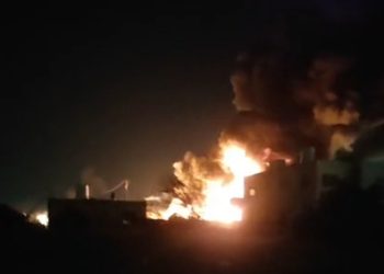 انفجار وحريق في مستودع بنزين مهرب في الرمثا