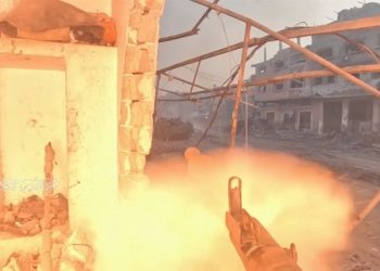 تفجير مبنى تحصنت به قوة للاحتلال في عبسان الكبيرة في خان يونس