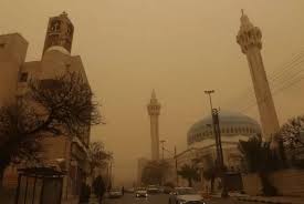 تعمق المنخفض الخماسيني الجاف والمغبر على الاردن خلال ايام