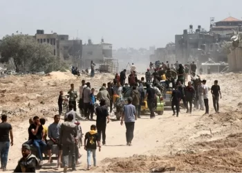 عمليات نزوح واسعة من مناطق شرق رفح باتجاه منطقة المواصي غرب مدينة خانيونس