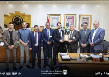 وفد من الهيئة التنفيذية ل IEEE / فرع الأردن يزور جامعة عمان العربية