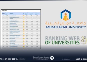 جامعة عمان العربية بالمرتبة الأولى على الجامعات الأردنية الخاصة