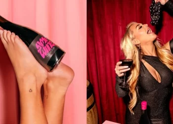 العنب لبناني.. نبيذ مصنوع بأقدام عارضة بسعر 130 دولارًا للزجاجة (فيديو)