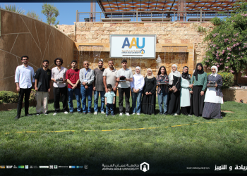 أربعة فرق من جامعة عمان العربية يبدعون في البطولة الوطنية لروبوتات السومو