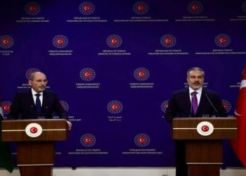 الصفدي يبحث مع نظيره التركي جهود دعم غزة وتثبيت وقف إطلاق النار