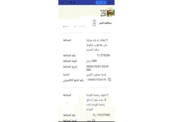 صاحب مخالفة السير 500 دينار .. المخالفة لم تشطب بعد !