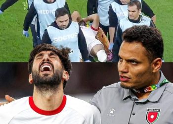 أنباء عن إصابة يزن النعيمات في الرباط الصليبي خلال مباراة الأردن والعراق