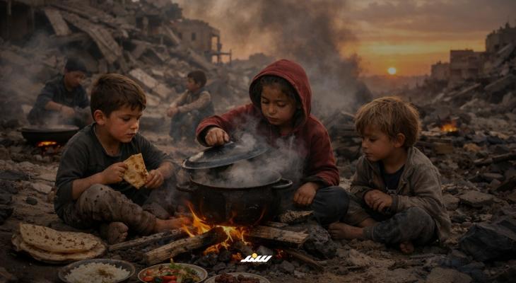 رمضان بلا مطابخ.. أطفال غزة ينتظرون الإفطار على رائحة الدخان