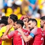 منتخب الأردن يحتفل قبل مواجهة النمسا في كأس العالم